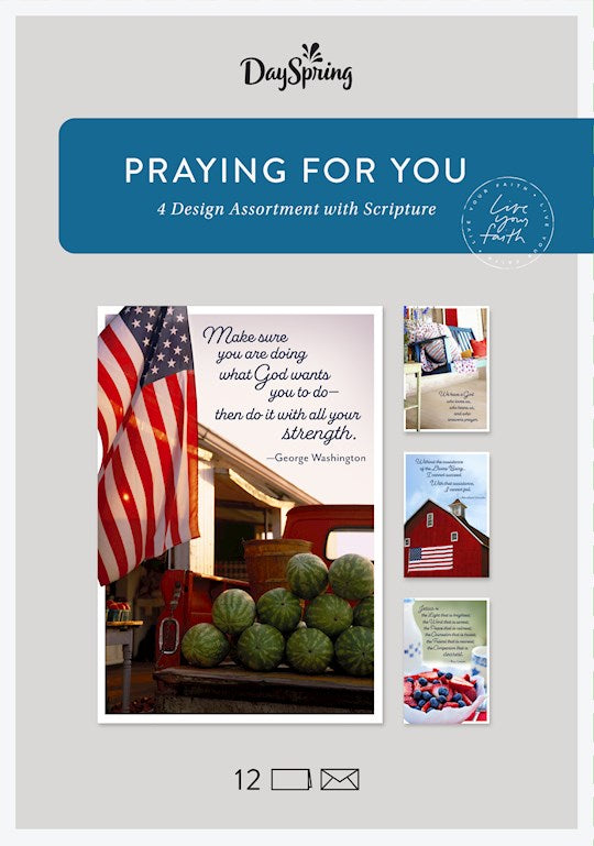 Boxed Card-Praying For You-Americana (Box Of 12)