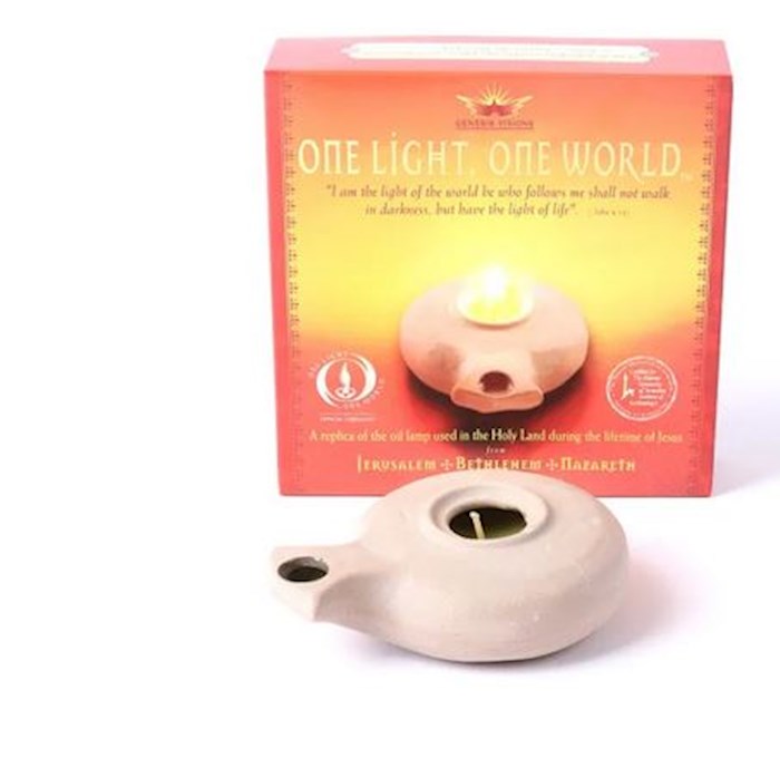 Oil Lamp-One Light (Handmade In The Holy Land)