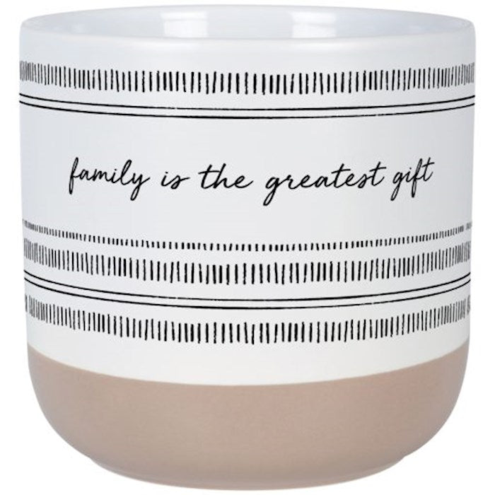 Planter-Family Is The Greatest Gift (5.25" x 5.5"D") (Pack Of 2)
