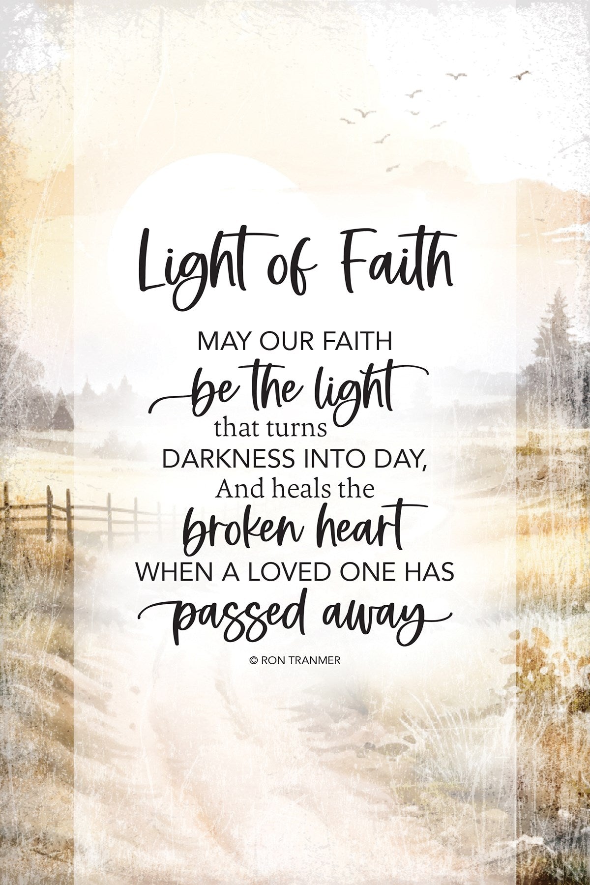 Plaque-Bereavement-Light Of Life (6&quot; x 9&quot;)