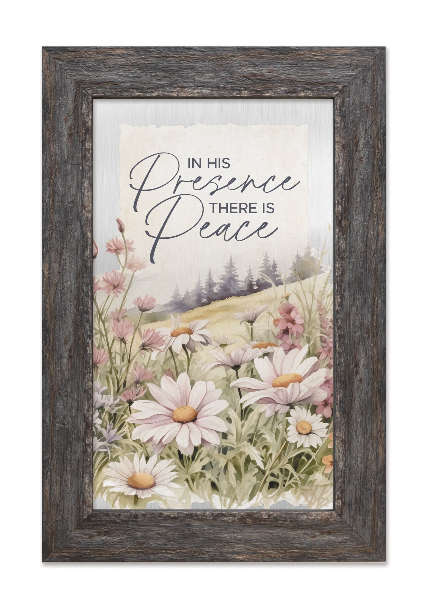 Plaque-Metalscapes-In His Presence (8&quot; x 12&quot;)