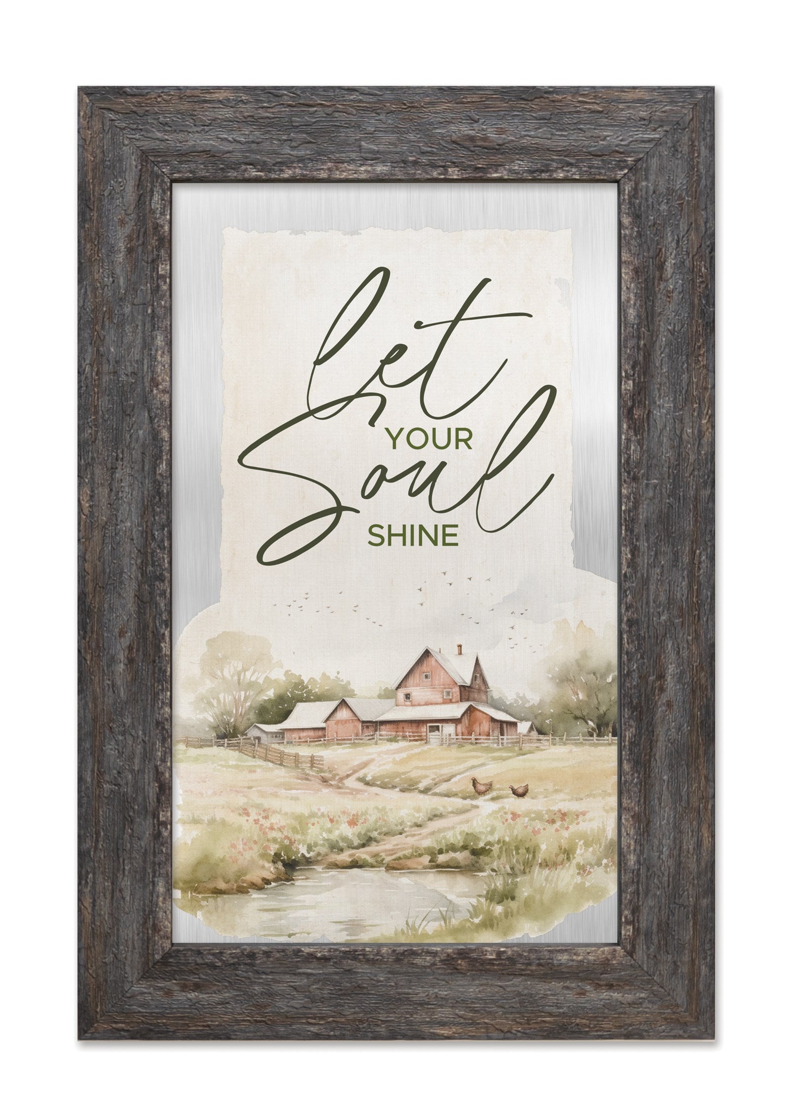 Plaque-Metalscapes-Let Your Soul Shine (8&quot; x 12&quot;)