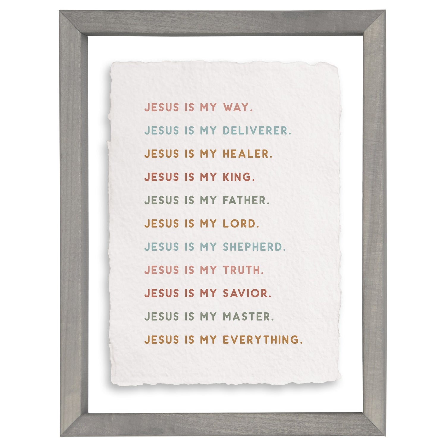 Floating Art Rectangle-Jesus Is My (11&quot; x 14&quot;)