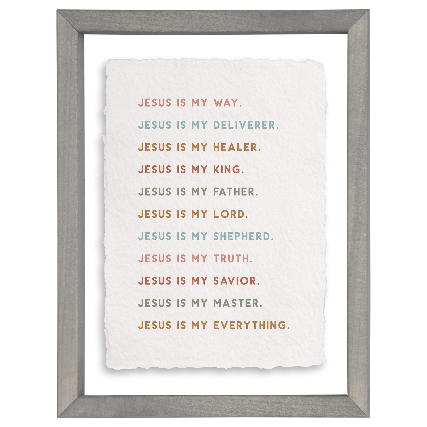 Floating Art Rectangle-Jesus Is My (11&quot; x 14&quot;)