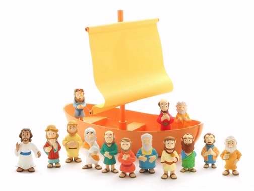 Toy-Playset-Tales Of Glory: Galilee Boat W/Jesus &amp; 12 Apostles (15 Pc) (PUB TEMP O/S=MID NOV 2023)