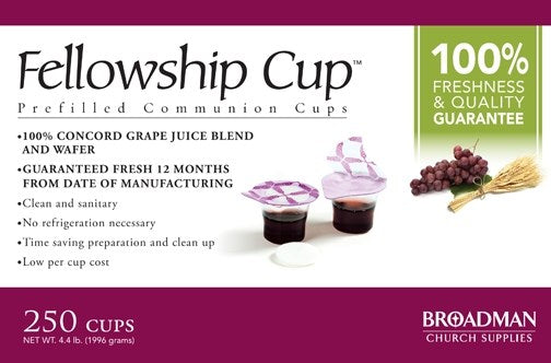Communion-Fellowship Cup Prefilled Juice/Wafer (Box Of 250)