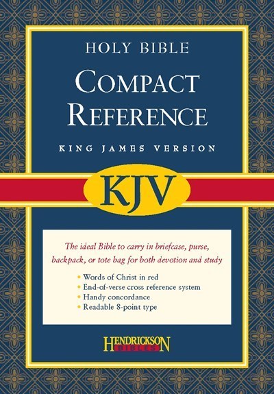 KJV Large Print Compact Reference Bible-Black Bonded Leather w/Magnetic Flap (Not Available-Out Of Print)