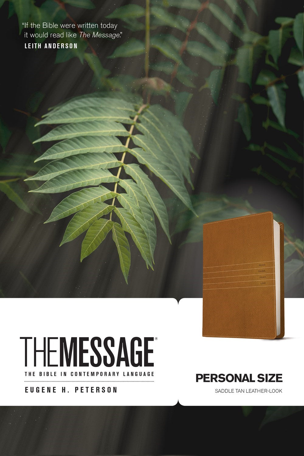 Seed of Abraham Christian Bookstore - The Message/Personal Size Bible (Numbered Edition)-Saddle Brown LeatherLook