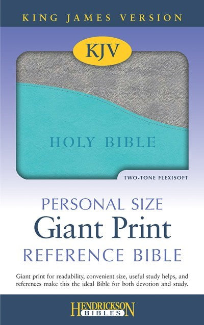 Seed of Abraham Christian Bookstore - (In)Courage - KJV Personal Size Giant Print Reference Bible-Turquoise/Gray Flexisoft