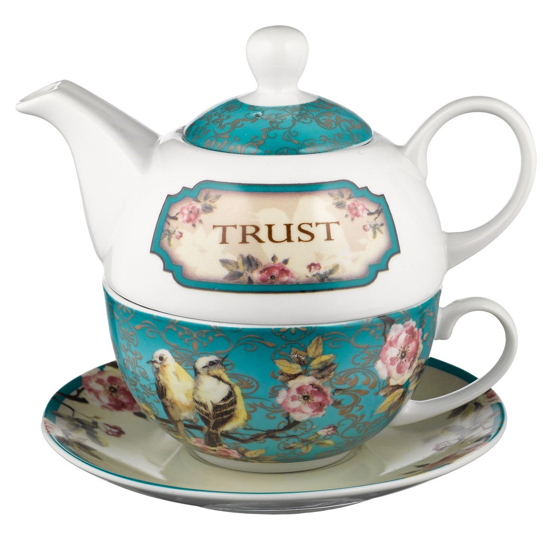Tea Set-Tea For One/Trust w/Gift Box