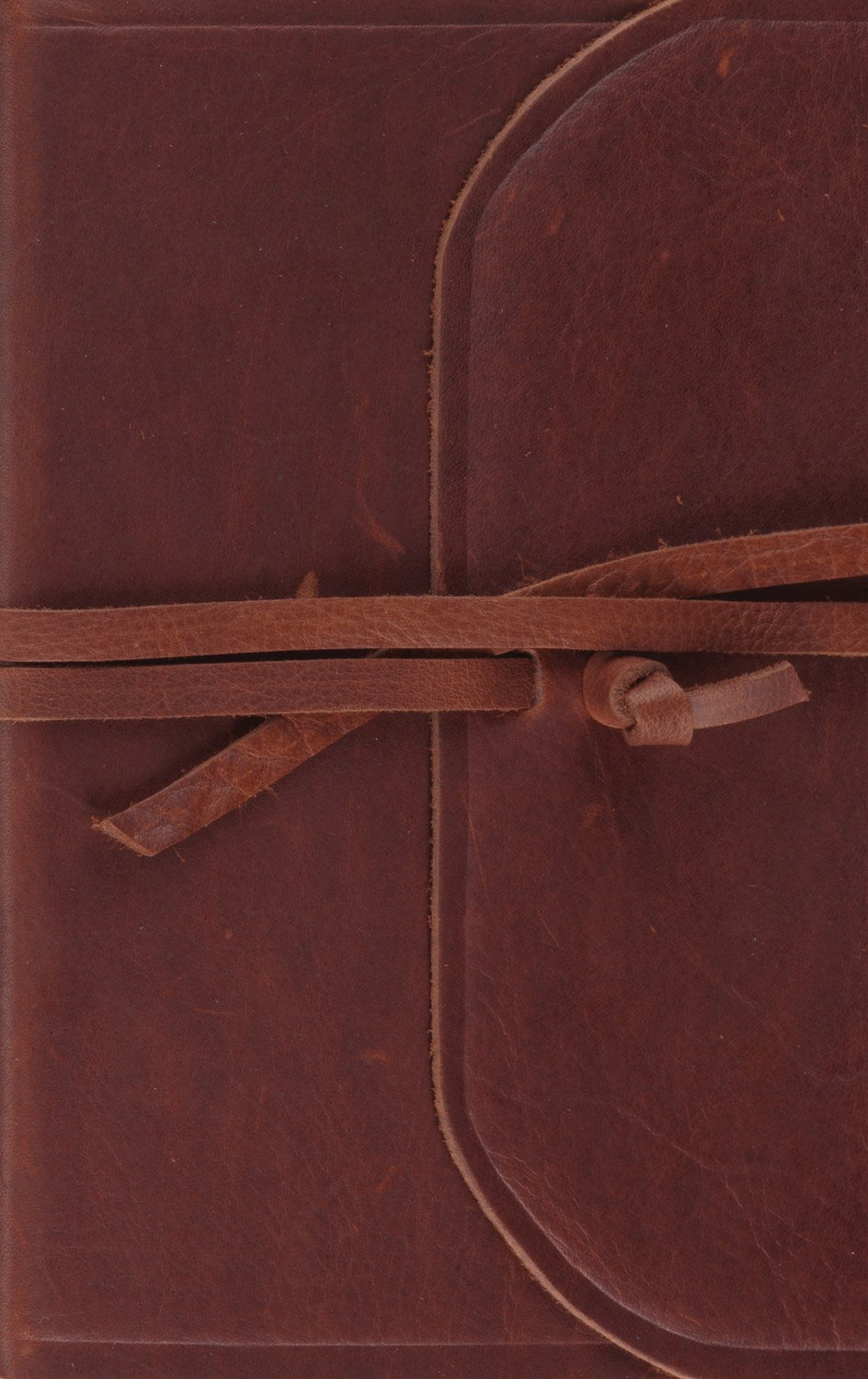 ESV Thinline Bible-Brown Natural Leather w/Flap &amp; Strap