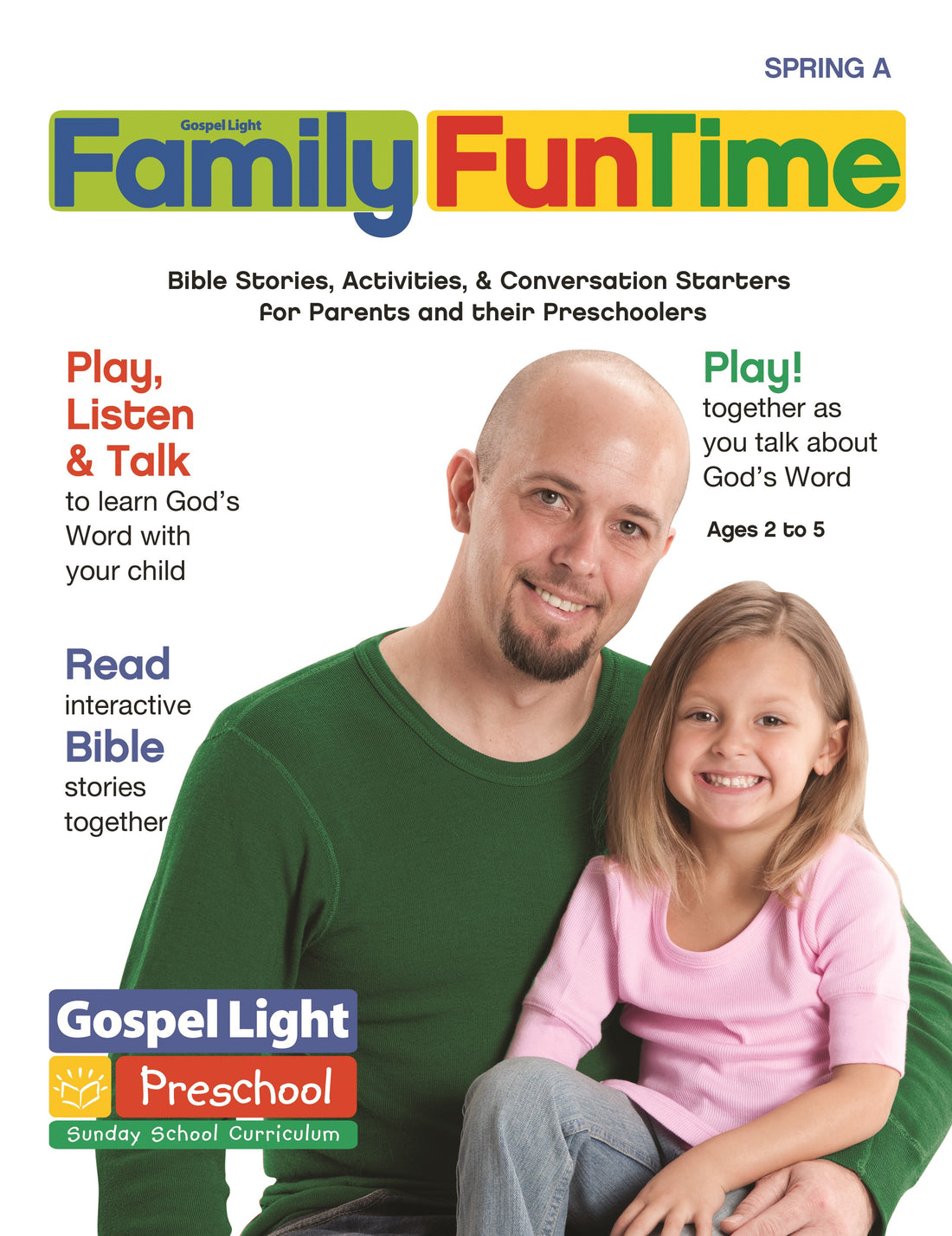 Gospel Light Spring 2024: Preschool/Pre-K/Kindergarten Family Funtime Pages (Ages 2-5)-Year A (