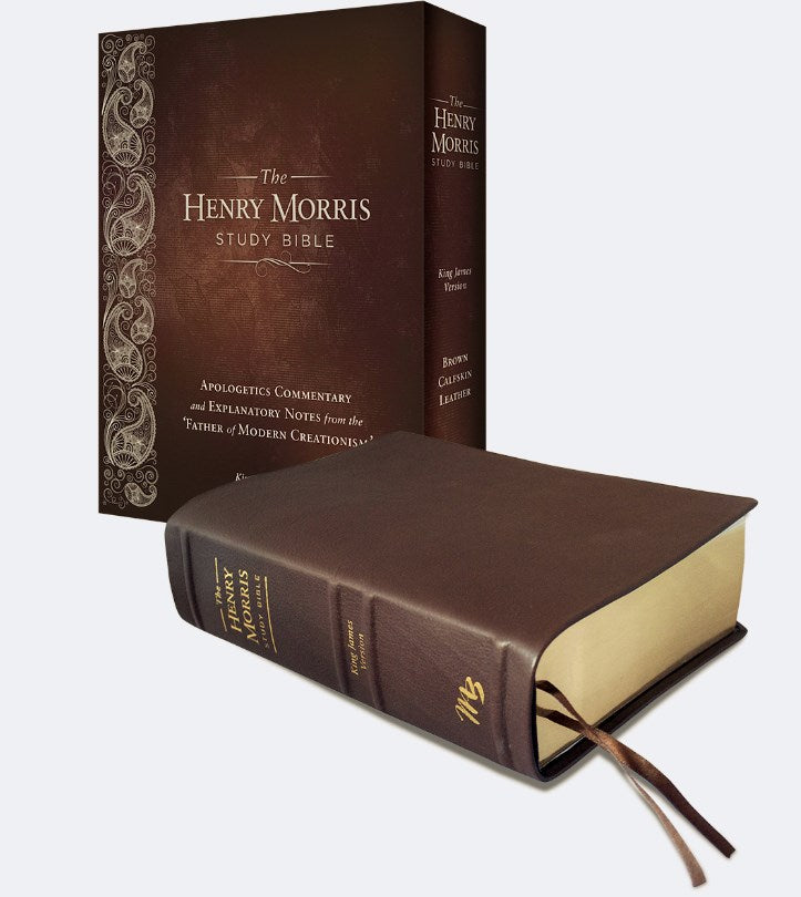 Seed of Abraham Christian Bookstore - Kjv Henry Morris Study Bible-Brown Calfskin