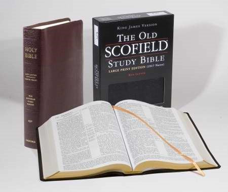 KJV Old Scofield Study Bible/Large Print-Burgundy Bonded Leather – Seed of Abraham Christian ...
