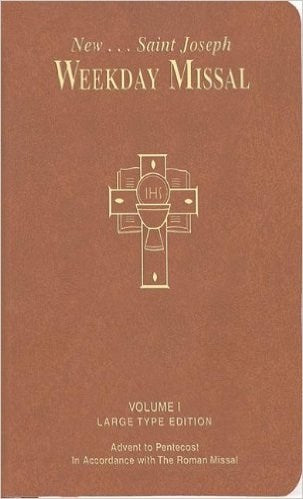 New Saint Joseph Weekday Missal Volume 1 Large Print (Advent-Pentecost)-Brown Imitation Leather
