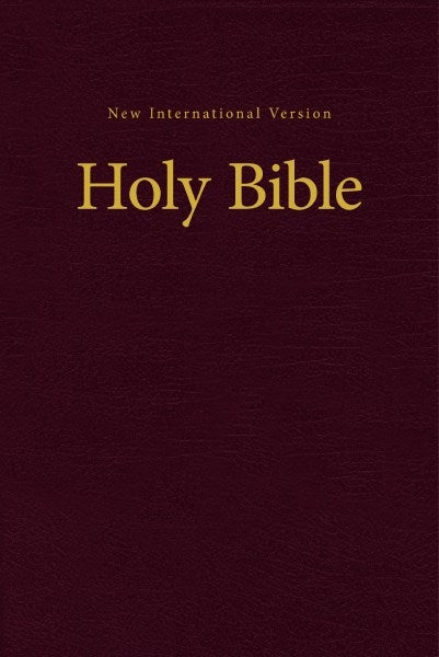 NIV Value Pew And Worship Bible-Burgundy Hardcover