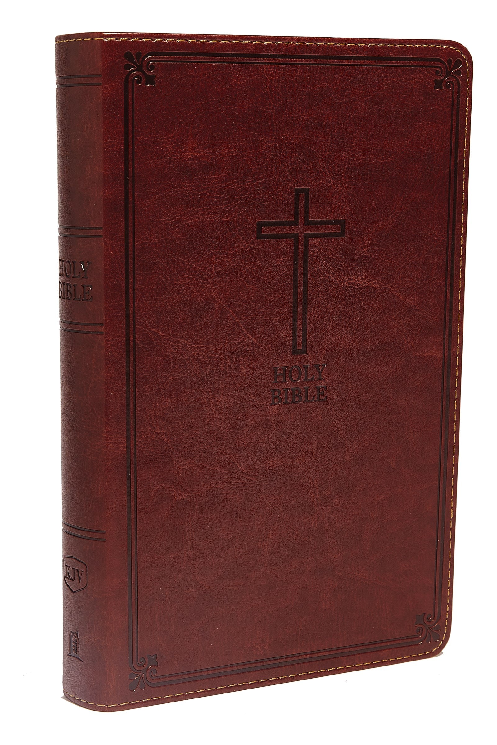 Seed of Abraham Christian Bookstore - (In)Courage - KJV Deluxe Gift Bible (Comfort Print)-Rich Auburn Leathersoft