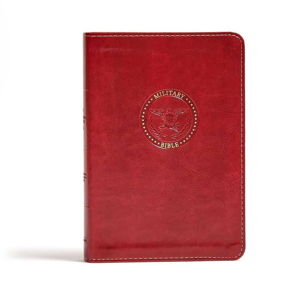 Seed of Abraham Christian Bookstore - (In)Courage - CSB Military Bible (For Marines)-Burgundy LeatherTouch