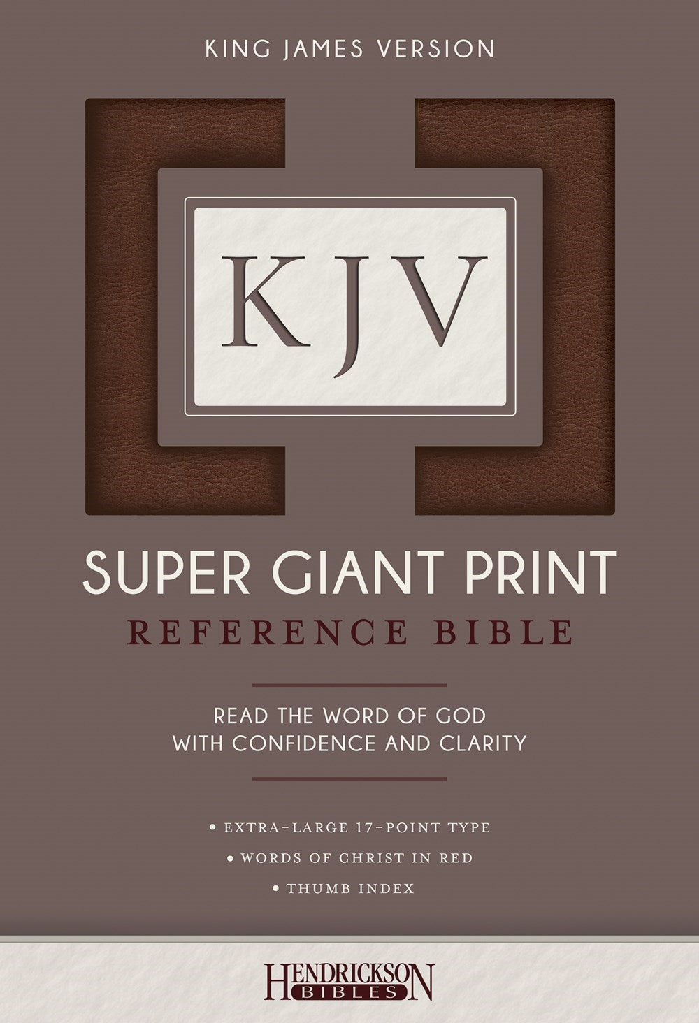 Seed of Abraham Christian Bookstore - (In)Courage - KJV Super Giant Print Reference Bible-Brown Flexisoft Indexed