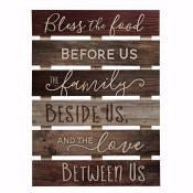 Skid Sign-Bless The Food Before Us... (17 x 23.5)
