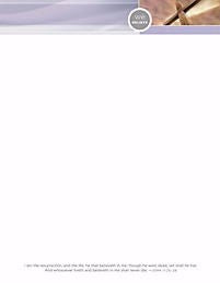 Letterhead-We Believe: I Am The Resurrection (John 11:25-26 KJV) (Easter) (Pack Of 100)