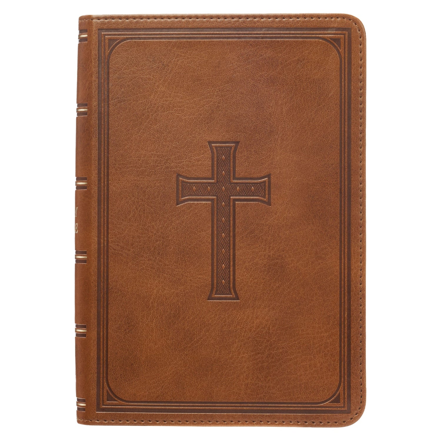 Seed of Abraham Christian Bookstore - (In)Courage - KJV Large Print Compact Bible-Tan LuxLeather