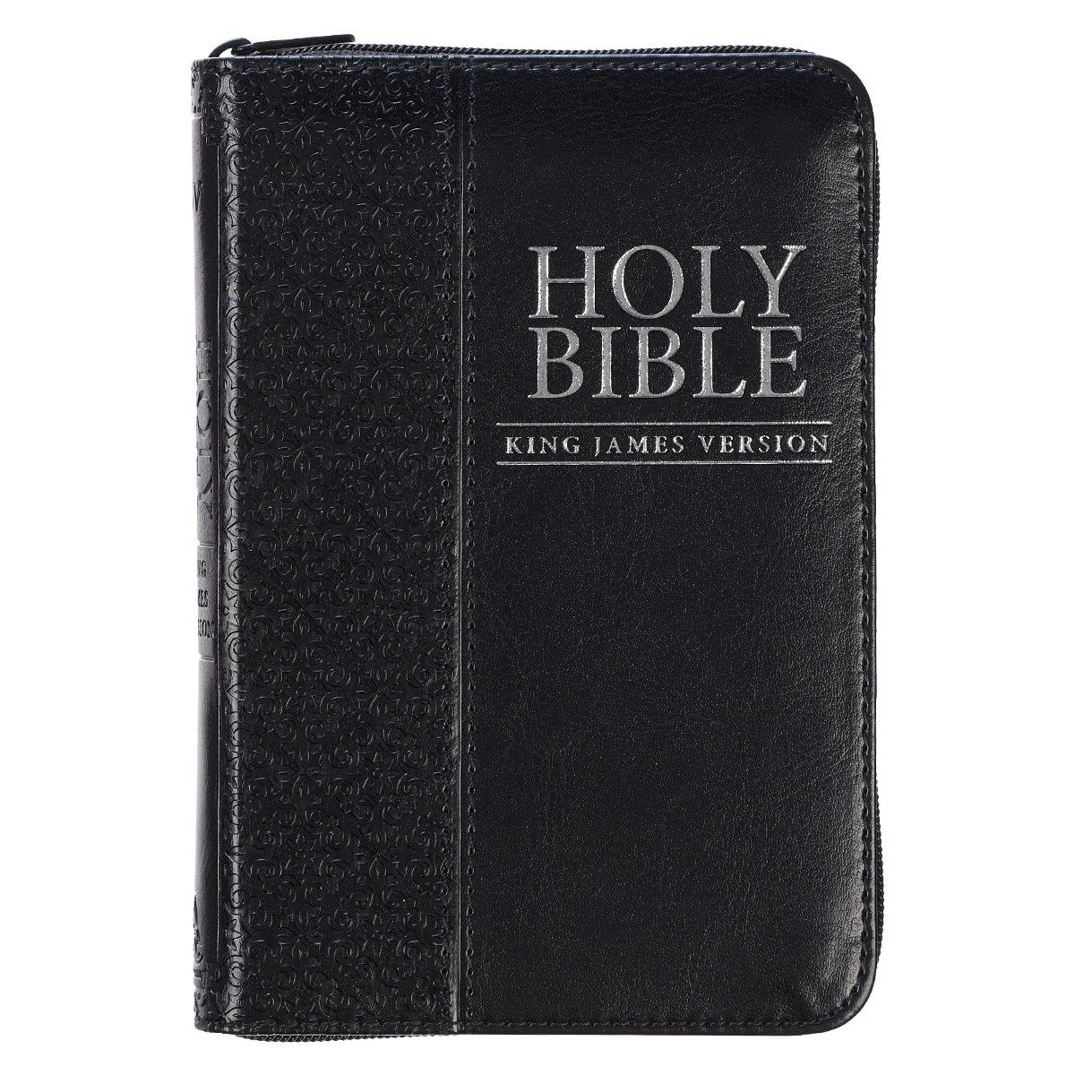 Seed of Abraham Christian Bookstore - (In)Courage - KJV Pocket Bible-Black LuxLeather w/Zipper