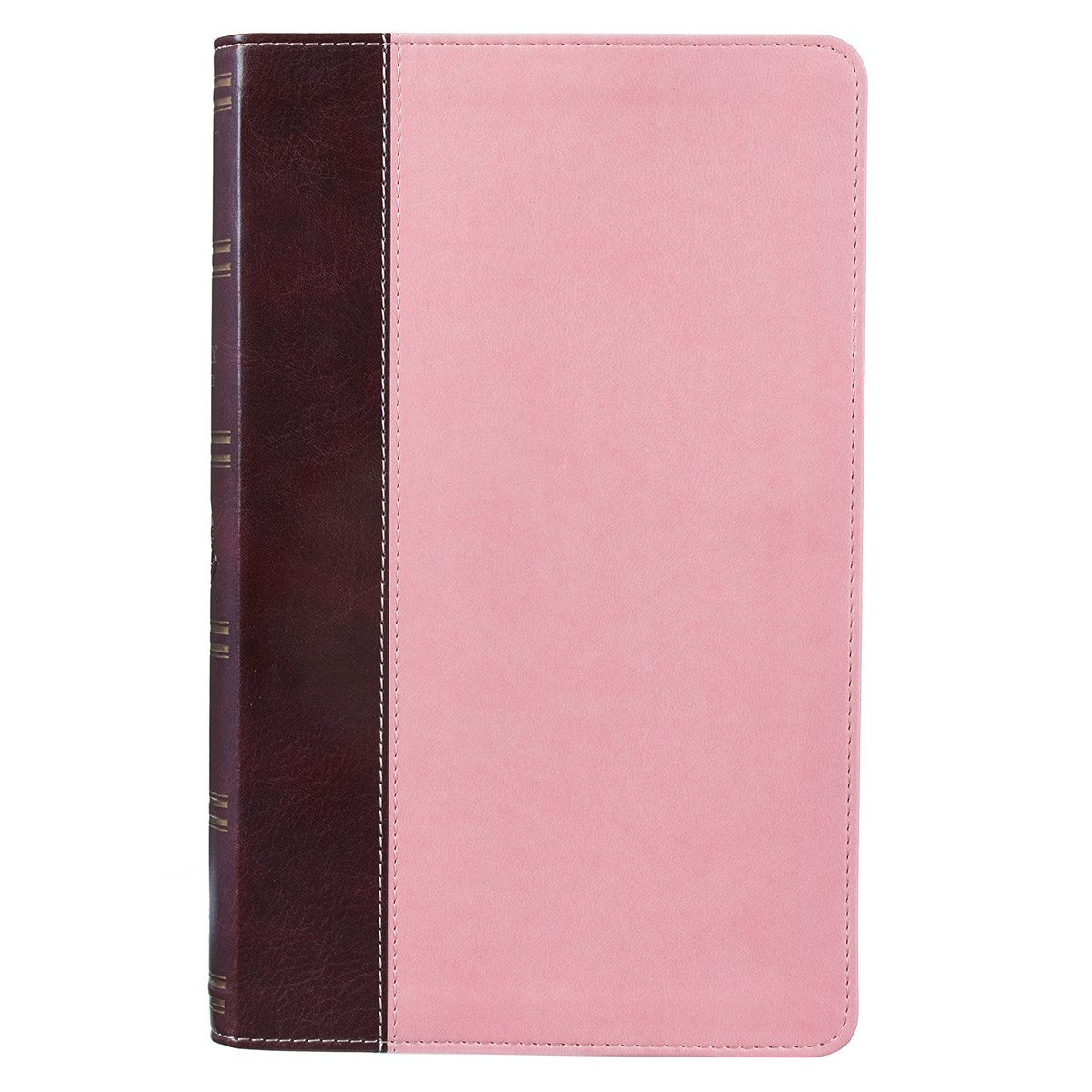 Seed of Abraham Christian Bookstore - (In)Courage - KJV Giant Print Bible-Dark Brown/Pink LuxLeather