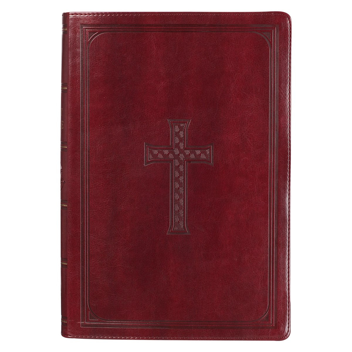 Seed of Abraham Christian Bookstore - (In)Courage - KJV Super Giant Print Bible-Burgundy LuxLeather Indexed