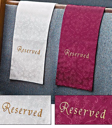 Seed of Abraham Christian Bookstore - (In)Courage - Pew Cloth-Embroidered Jacquard Reserved-Reserved-Black (Pack Of 4)
