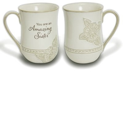 Mug-Pottery-Amazing Sister (14 Oz)