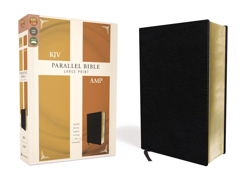 Seed of Abraham Christian Bookstore - KJV/Amplified Parallel Bible/Large Print-Black Bonded Leather