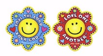 Two-Sided Decoration-Love The Lord (15" x 15")