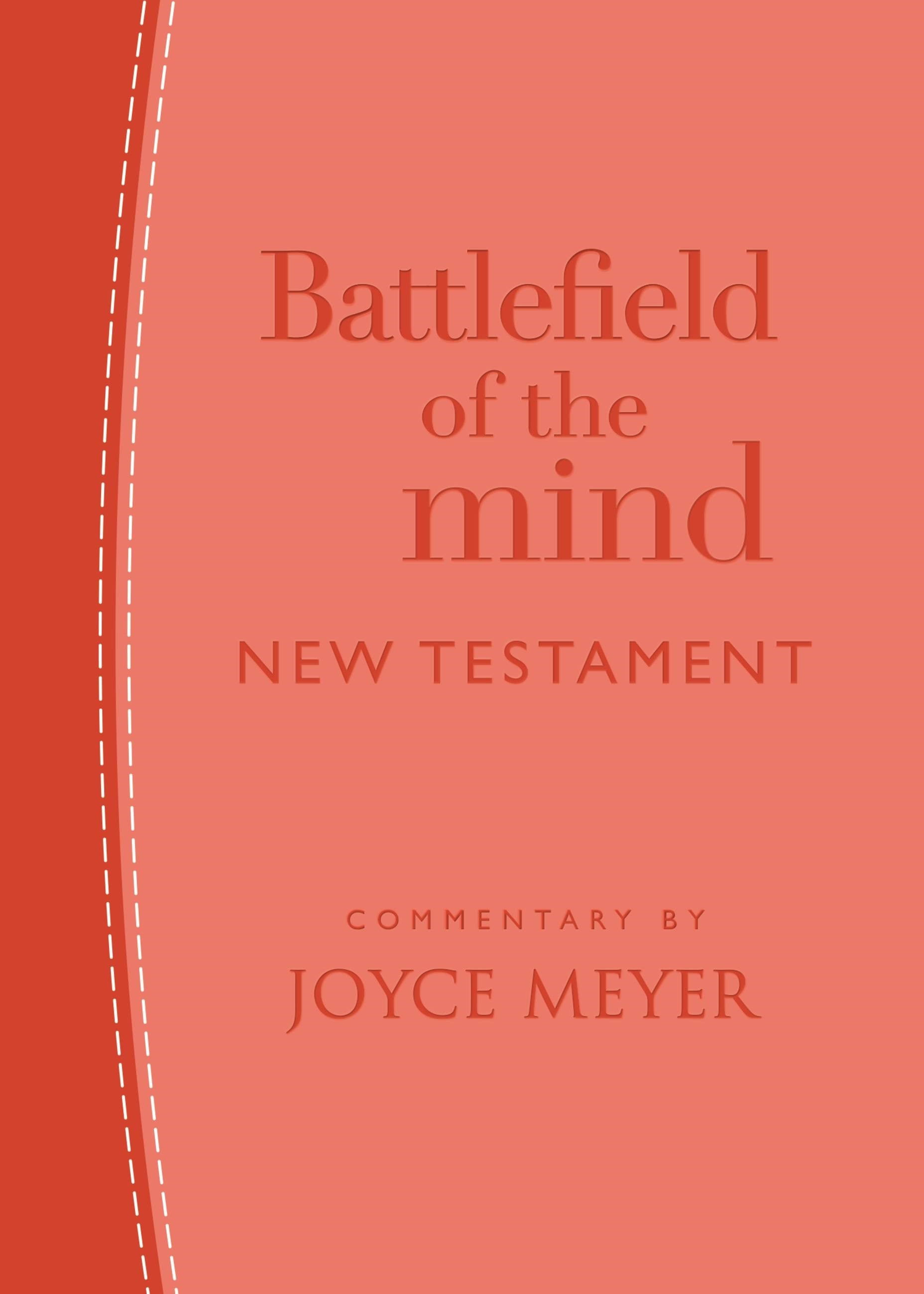 Seed of Abraham Christian Bookstore - Amplified Battlefield Of The Mind New Testament-Coral Imitation Leather