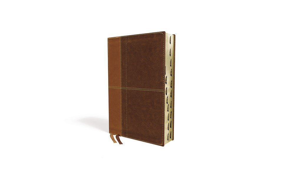 NIV Life Application Study Bible/Large Print (Third Edition)-Brown Leathersoft Indexed
