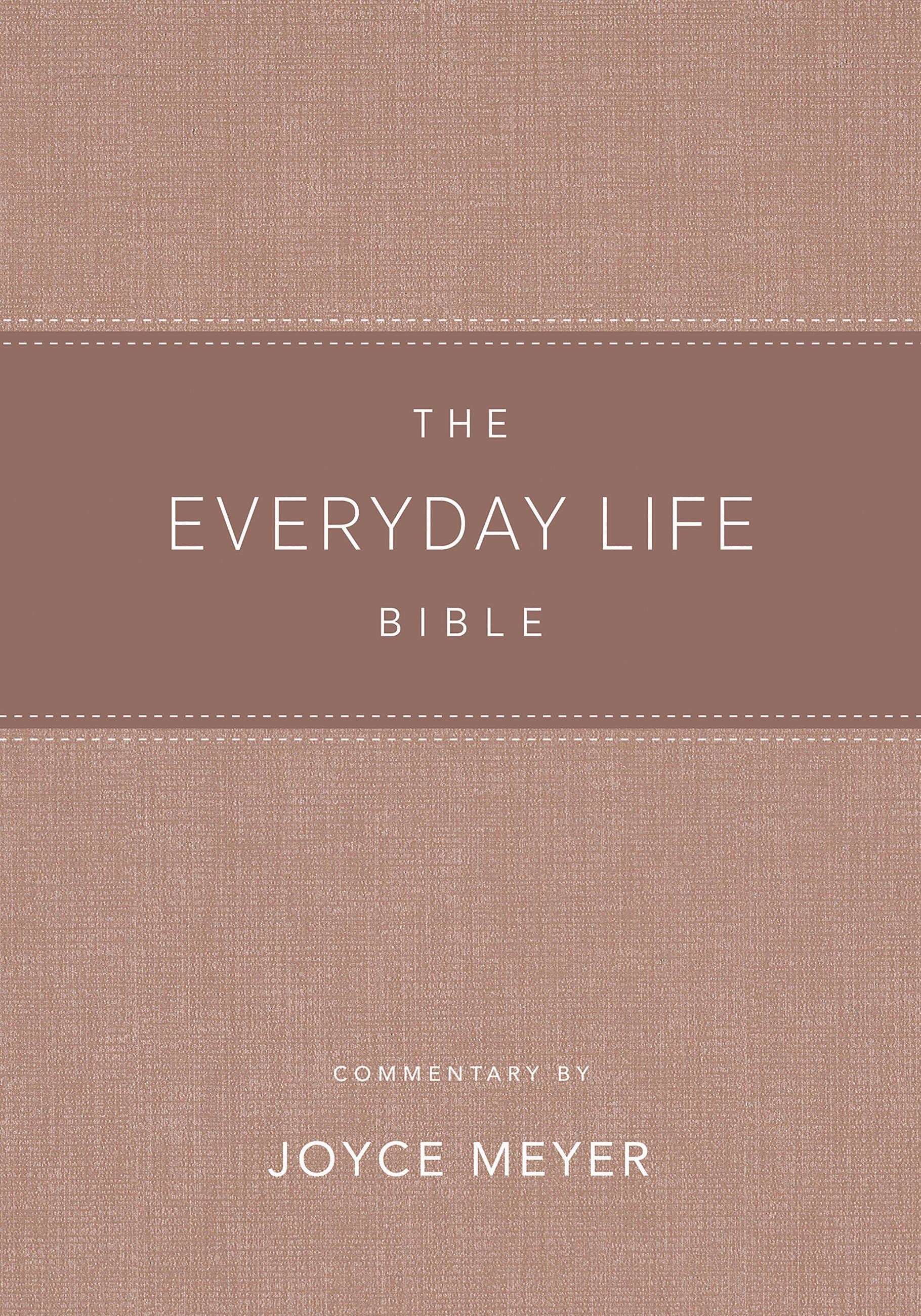 Seed of Abraham Christian Bookstore - Joyce Meyer - Amplified The Everyday Life Bible-Blush LeatherLuxe