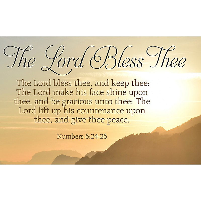 Seed of Abraham Christian Bookstore - (In)Courage - Postcard-The Lord Bless Thee (Numbers 6:24-26 KJV) (Pack Of 25)
