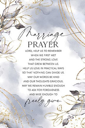 Plaque-Heaven Sent-Marriage Prayer (6 x 9)