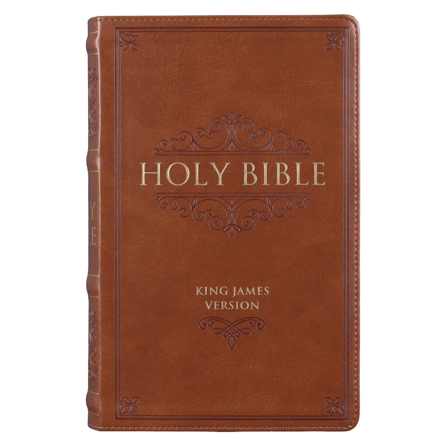 KJV Giant Print Bible-Brown Faux Leather Indexed