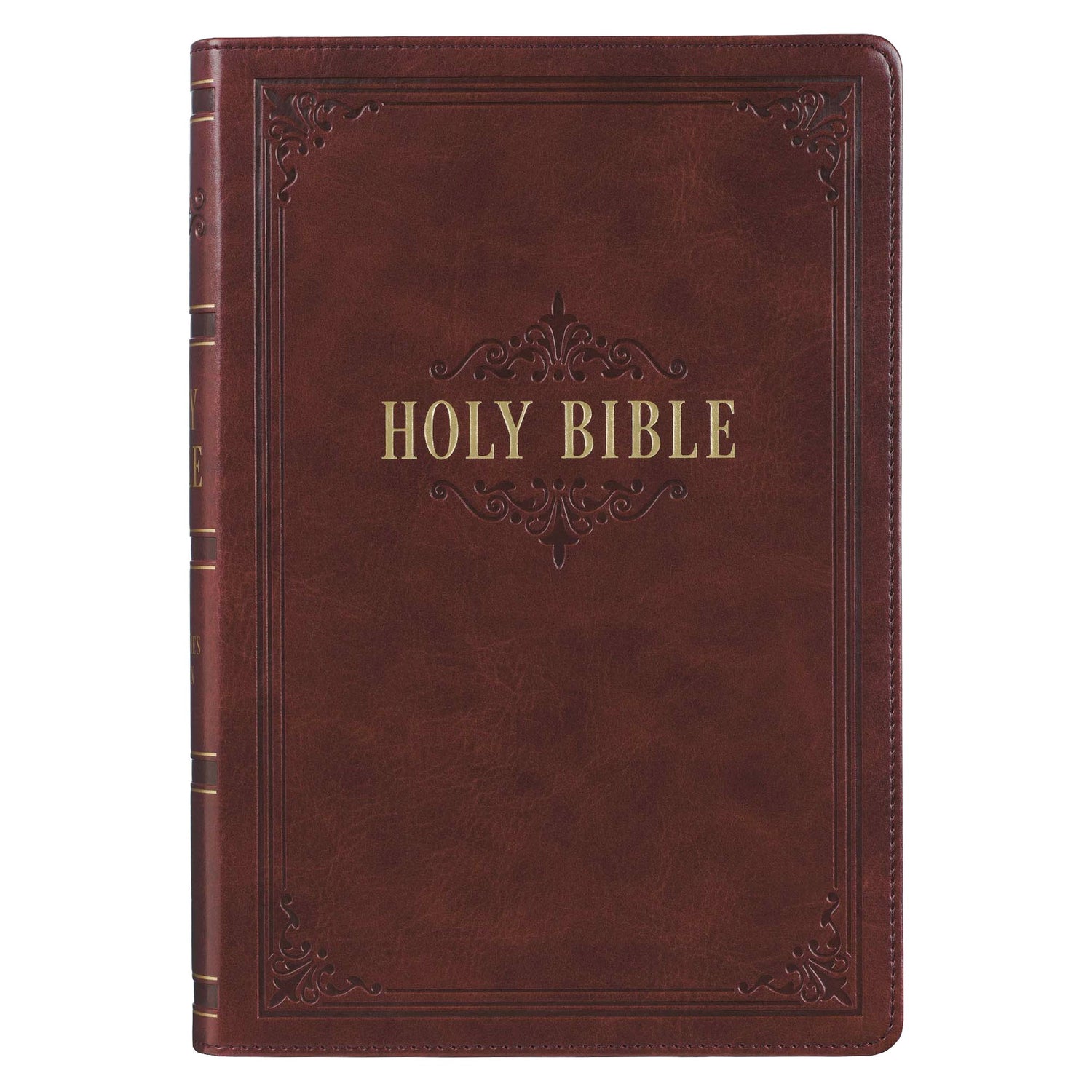Seed of Abraham Christian Bookstore - (In)Courage - KJV Giant Print Full Size Bible-Burgundy LuxLeather Indexed