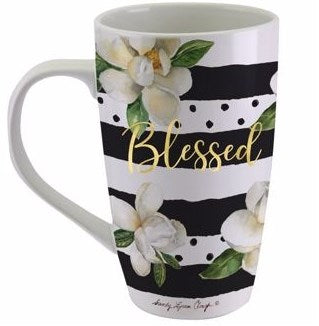 Mug-Latte-Blessed/Magnolia (17 Oz)
