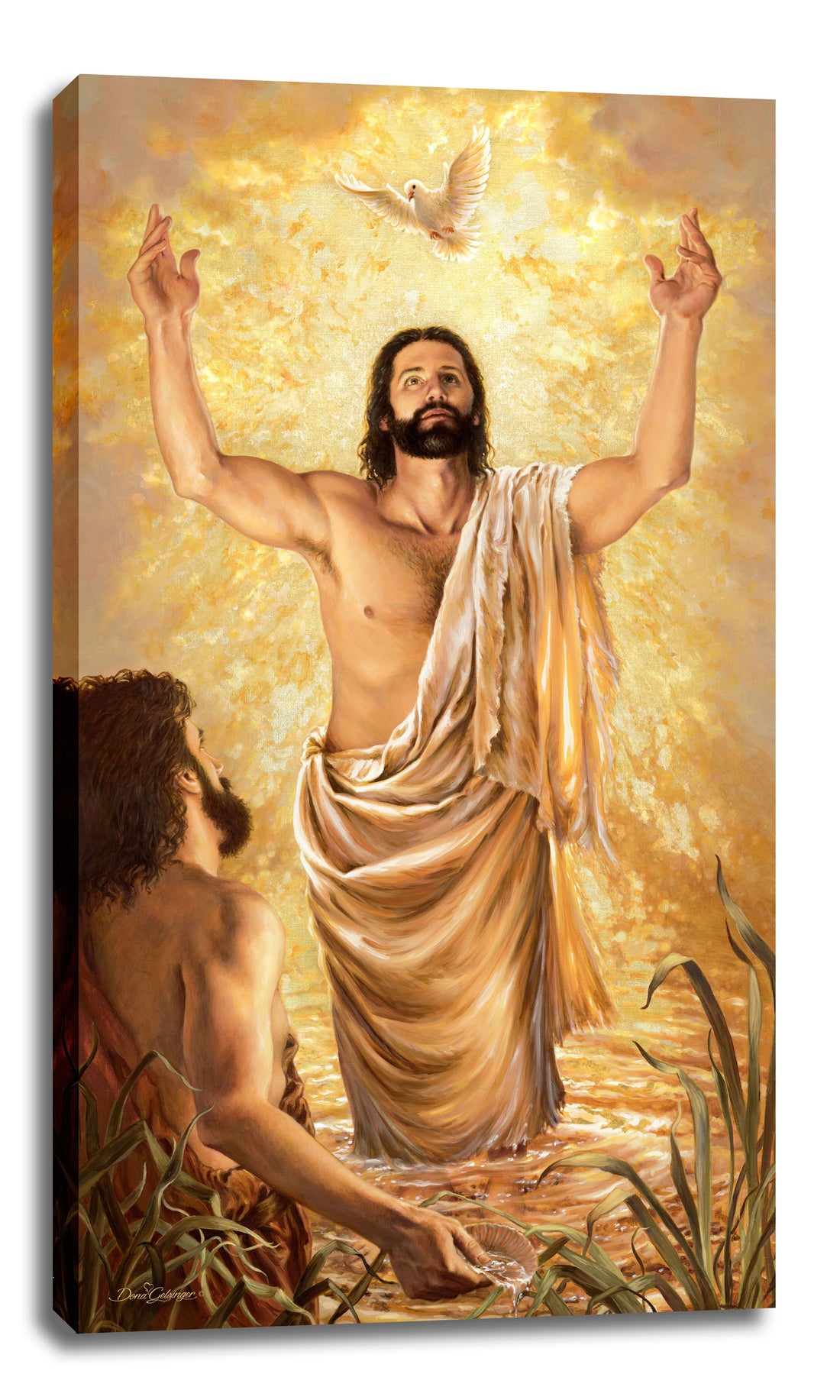 Frameless Canvas-Baptism Of Jesus (10 x 18)