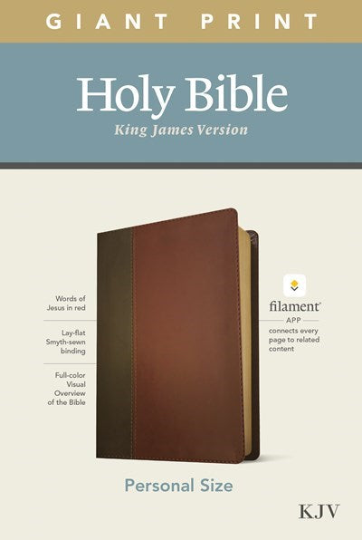Seed of Abraham Christian Bookstore - (In)Courage - KJV Personal Size Giant Print Bible/Filament Enabled-Brown/Mahogany LeatherLike