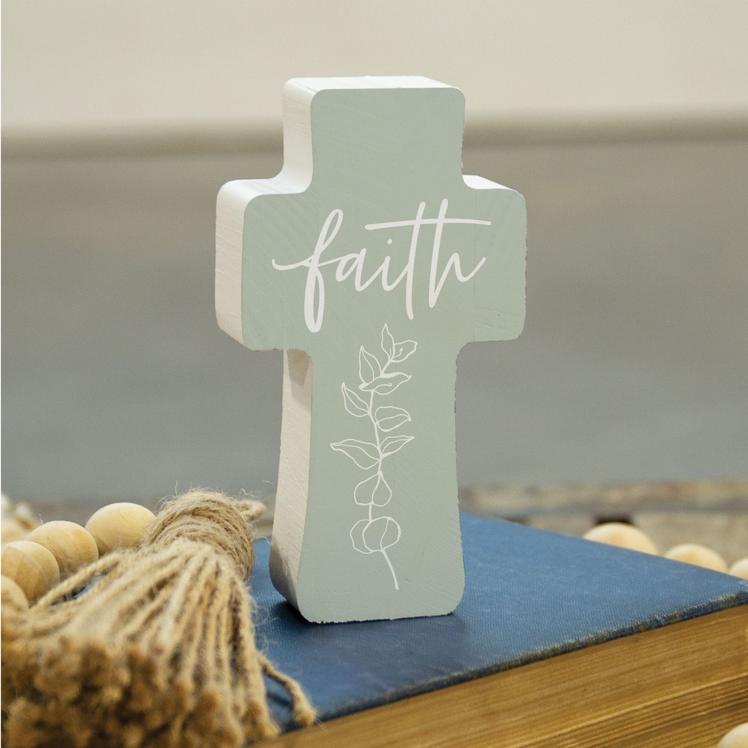 Tabletop Decor-Shape-Faith/Cross (2.75 x 5)