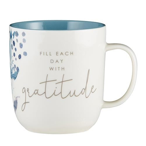 Mug-Gratitude (Heart &amp; Soul) (3.75&quot; H 14 Oz)