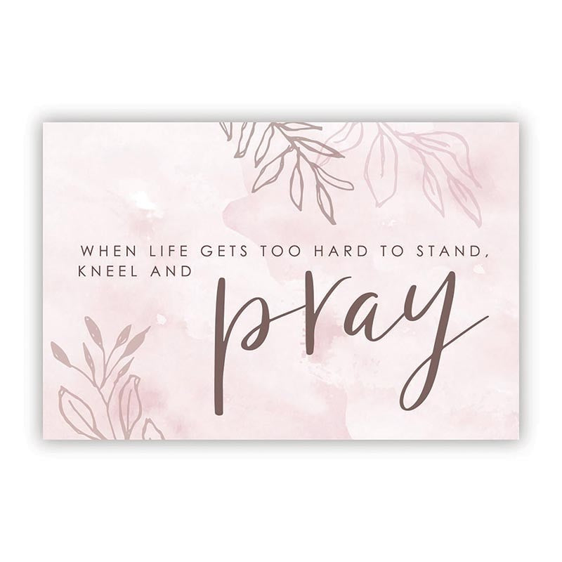Seed of Abraham Christian Bookstore - (In)Courage - Cards-Pass It On-When Life Get Too Hard Pray (3&quot; x 2&quot;) (Pack Of 25)