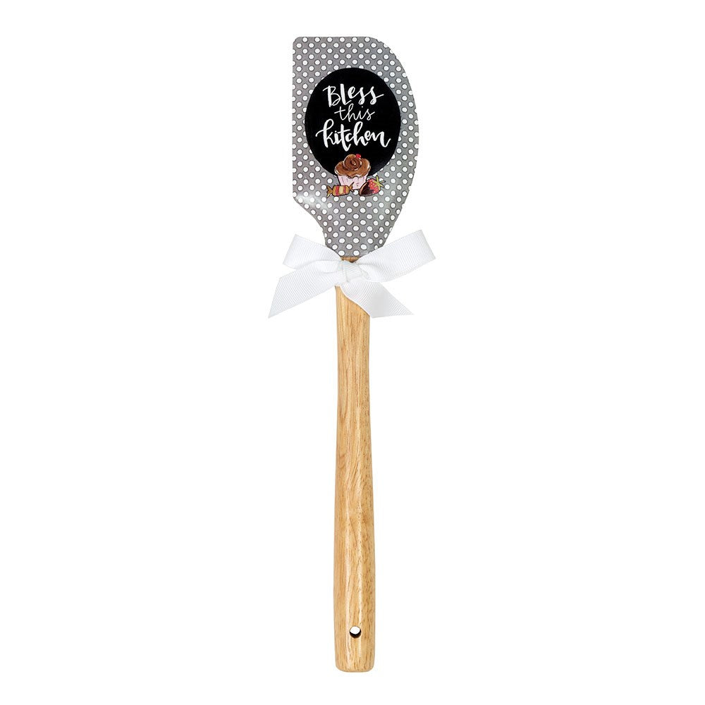 Spatula-Bless This Kitchen-W/Measuring Table On Back (Silicone)