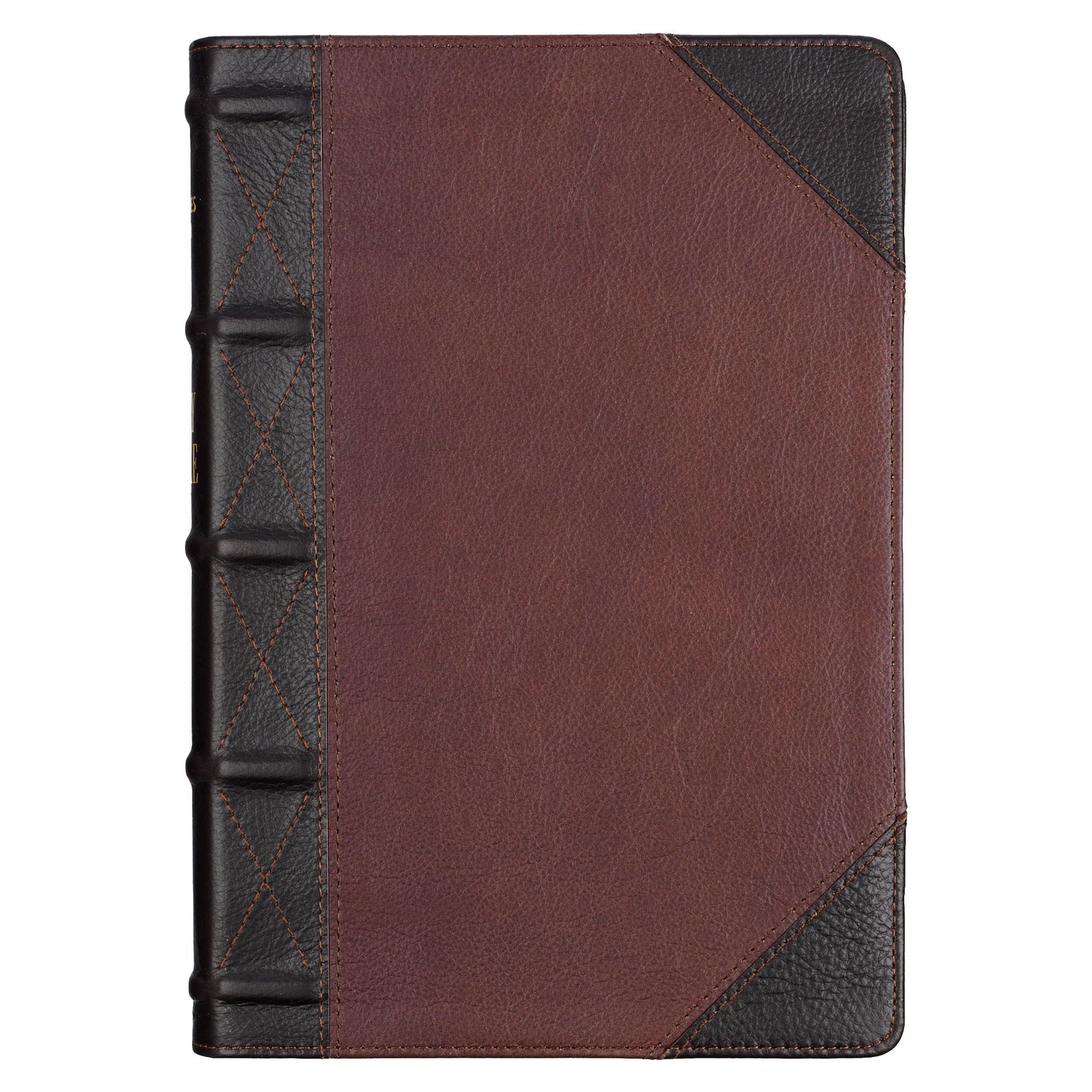 Seed of Abraham Christian Bookstore - (In)Courage - KJV Giant Print Full Size Bible-Tawny/Dark Brown Genuine Leather Indexed