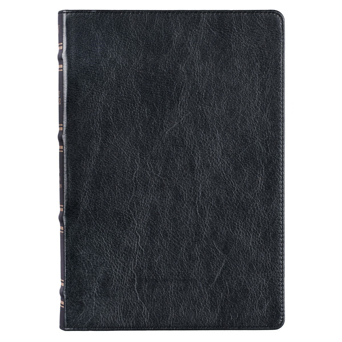 KJV Large Print Thinline Bible-Black Full Grain Leather Indexed