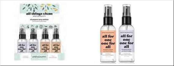 Hand Sanitizer Spray In Display-2 Scents (24 Assorted)